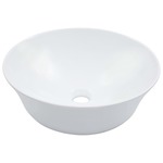 vidaXL Umivalnik 41x12,5 cm keramičen bel