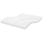 vidaXL Vzmetnica iz pene bela 160x220 cm 7-conska trdota 20 ILD