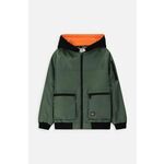 Otroška jakna Coccodrillo zelena barva - zelena. Otroški jakna iz kolekcije Coccodrillo. Prehoden model, izdelan iz gladkega materiala.