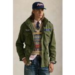 Polo Ralph Lauren Prehodna jakna svetlo bež / mornarska / zelena