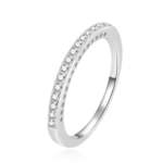 Beneto Fin srebrn prstan s prozornimi cirkoni AGG365 (Obseg 58 mm) srebro 925/1000