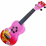 Mahalo Hibiscus Soprano ukulele Hibiscus Red Burst