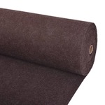 Greatstore Razstavna preproga rebrasta 1,6x10 m rjava