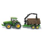 SIKU Farmer - Traktor John Deere z gozdno prikolico 1:50