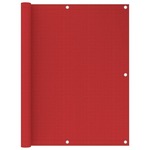 Vidaxl Balkonsko platno rdeče 120x500 cm HDPE