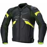 Alpinestars GP Plus R V3 Rideknit Leather Jacket Black/Yellow Fluo 60 Usnjena jakna
