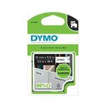 DYMO D1 trak 12 mm, črna na beli, trajni poliester, 16959