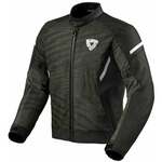 Rev'it! Jacket Torque 2 H2O Black/White 2XL Tekstilna jakna