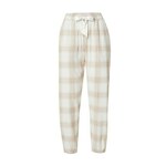 Hunkemöller Spodnji del pižame bež / bela 22655592