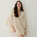 Reserved - LADIES` PONCHO - kožna kožna 100% BOMBAŽ 111CP-02X