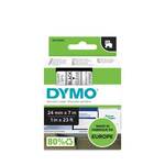DYMO D1 trak 24 mm, črna na prozorni, 53710