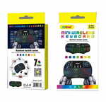 Andowl Mini Led Brezžična Tipkovnica + Miška Pc Android Xbox Playstation Wifi