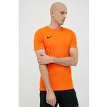 Kratka majica za vadbo Nike oranžna barva - oranžna. Kratka majica za vadbo iz kolekcije Nike. Model izdelan iz materiala, ki odvaja vlago.