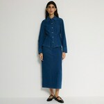 Reserved - Midi krilo s pikami - indigo jeans indigo jeans 92% BOMBAŽ, 8% ELASTAN 548EN-57J