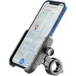 CellularLine Rider Steel držalo za telefon za krmilo motornih koles in koles, univerzalno, črno (MOTOHOLDERALUK)