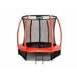 Greatstore Jumpi 252cm/8FT Maxy Comfort Plus rdeči vrtni trampolin z notranjo mrežo