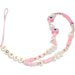 Guess Guess telefonski trak s kroglicami - obesek za telefon 25 cm (roza)