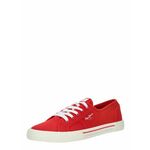 Pepe Jeans Nizke superge 'BRADY' rdeča / bela 24819172