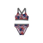 WE Fashion Bikini temno modra / majnica / rdeča / črna