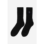 Bombažne nogavice Filling Pieces Patch črna barva - črna. Visoke nogavice iz kolekcije Filling Pieces. Model izdelan iz elastičnega, enobarvnega materiala.