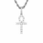 Obesek ICED STUFF Micro Ankh Belo zlato