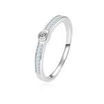 Beneto Brezčasen srebrni prstan s cirkoni AGG303L (Obseg 60 mm) srebro 925/1000