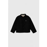 Otroška dvostranska jakna Calvin Klein Jeans črna barva - črna. Otroški jakna iz kolekcije Calvin Klein Jeans. Delno podložen model, izdelan iz gladkega materiala. Model s sintetično izolacijo za dodatno udobje pri nižjih temperaturah.