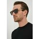 Sončna očala Armani Exchange moški, črna barva - črna. Sončna očala iz kolekcije Armani Exchange. Model s prozornimi stekli in okvirji iz plastike. Ima filter UV 400.