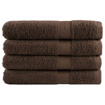 vidaXL Premium brisače 4 kosi rjava 100x200 cm 600 g/m2 100 % bombaž