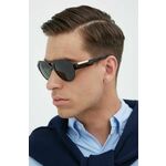 Sončna očala Dolce &amp; Gabbana moški, rjava barva - rjava. Sončna očala iz kolekcije Dolce &amp; Gabbana. Model z enobarvnimi stekli in okvirji iz plastike. Ima filter UV 400.