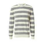 DAN FOX APPAREL Pulover 'Joost' nočno modra / off-bela