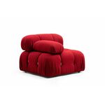 Rdeča modularna sedežna garnitura (sredinski modul) Bubble – Balcab Home