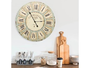 VIDAXL Stenska ura večbarvna 60 cm mediapan