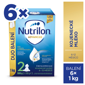 NUTRILON Nadaljevalno mleko za dojenčke 2 Advanced 6x 1000 g