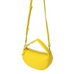 Torbica Tommy Hilfiger rumena barva - rumena. Majhna torbica iz kolekcije Tommy Hilfiger. Model na zapenjanje, izdelan iz ekološkega usnja.