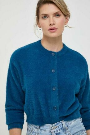 Jopica Levi's ženski - modra. Jopica iz kolekcije Levi's. Model izdelan iz tanke pletenine. Model iz mehke in na otip prijetne tkanine.