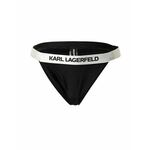 Karl Lagerfeld Bikini hlačke črna / bela 14450994