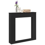 vidaXL Okvir za kamin črna 100x20x100 cm inženirski les