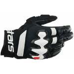 Alpinestars Halo Leather Gloves Black/White XL Motoristične rokavice