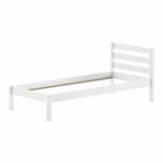 Bela otroška postelja iz masivnega bora brez letvenega dna 90x200 cm Pino – Vipack