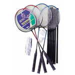 Miramarket Set za badminton SPARTAN Power z mrežo za 4 igralce
