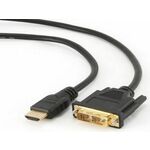 Gembird Kabel HDMI (M) za DVI (M), pozlačeni konektorji, 4,5 m, črn, pakiranje v razsutem stanju