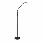 Črna LED stoječa svetilka (višina 160 cm) Moreno – Trio