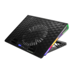 Esperanza Podstavek za prenosnik ALIZE 17", LCD, RGB, 2xUSB, velik ventilatorji