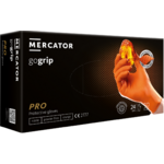 Carmotion MERCATOR GoGrip premium nitrilne rokavice, oranžne, velikost L, 50 kosov.