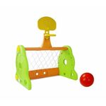 shumee Nogometni košarkarski gol 2v1 za otroke, zelen in oranžen