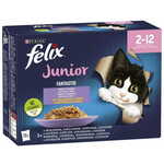 Felix FANTASTIC Junior multipack okusen izbor v želeju, 72×85 g