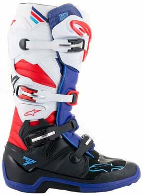 Alpinestars Tech 7 Boots Black/Dark Blue/Red/White 43 Motoristični čevlji