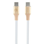Guess Guess z logotipom - Kabel za hitro polnjenje USB-C z USB-C 1,5 m (zlat)