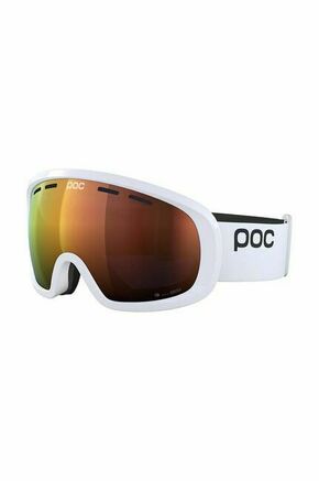 Smučarska očala POC Fovea Mid bela barva - bela. Smučarska očala iz kolekcije POC. Model z lečami s premazom proti praskam.